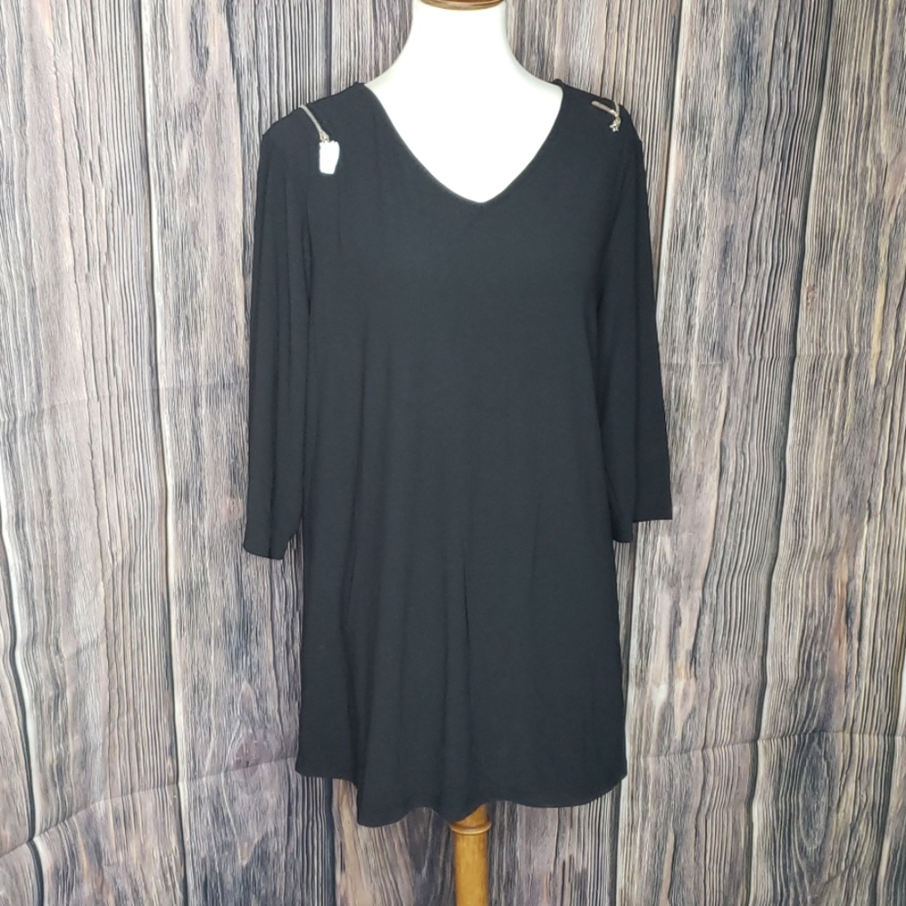 Dennis Basso top black size Large